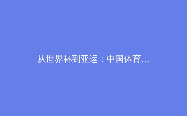 从世界杯到亚运：中国体育产业数字化转型的机遇与挑战 - 2